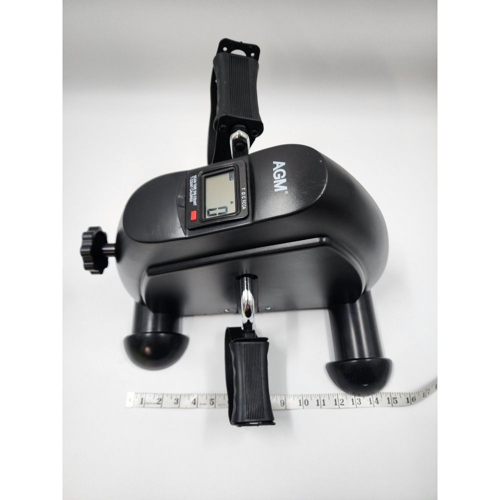 AGM Mini Exercise Bike Under Desk Pedal Exerciser Black Portable LCD Display - Picture 4 of 10